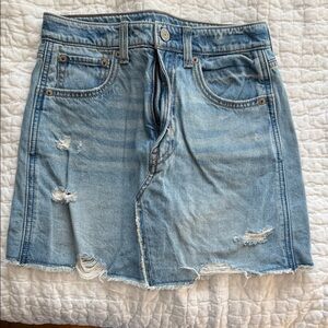 Gap Girls Denim Distressed Skirt